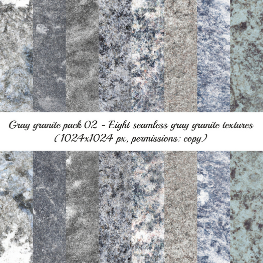 [Alpha Magic] Gray granite textures pack 02
