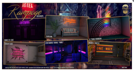 Second Life Marketplace - Madness Traffic - Rampage Backdrops - The