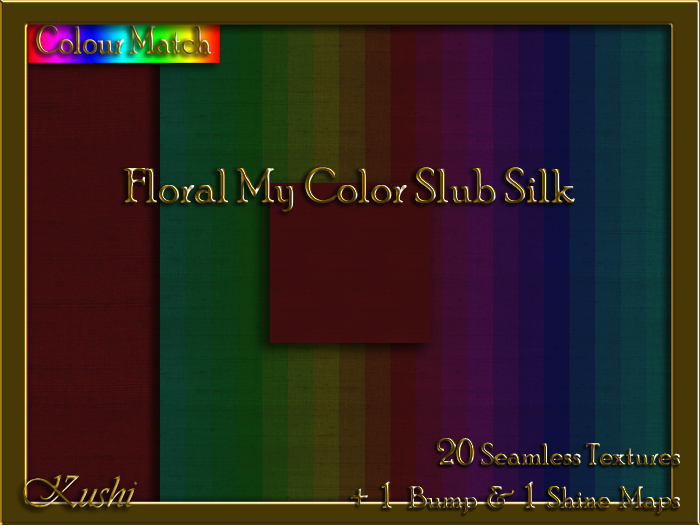 Floral My Color Slub Silk Solid Seamless Texture Pack