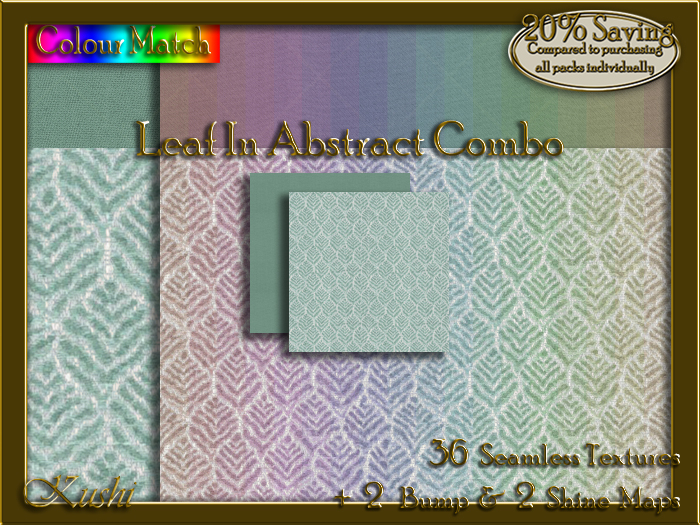 Leaf In Abstract Combo Seamless Texture Bundle