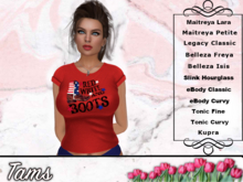 Tams - TShirt - Red White Boots