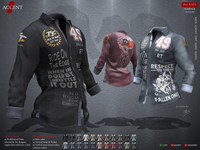 Accent - Shirt -Raul-  FatPack