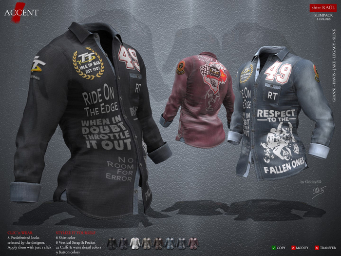 Accent - Shirt -Raul-  SlimPack