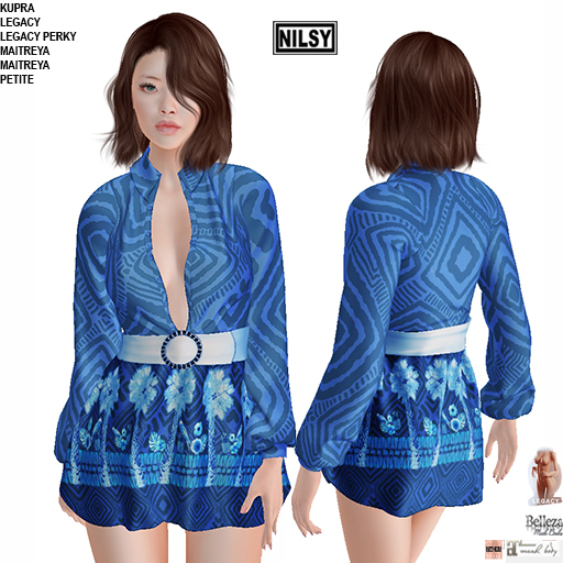 TROPICAL SHIRT DRESS,MESH BODY