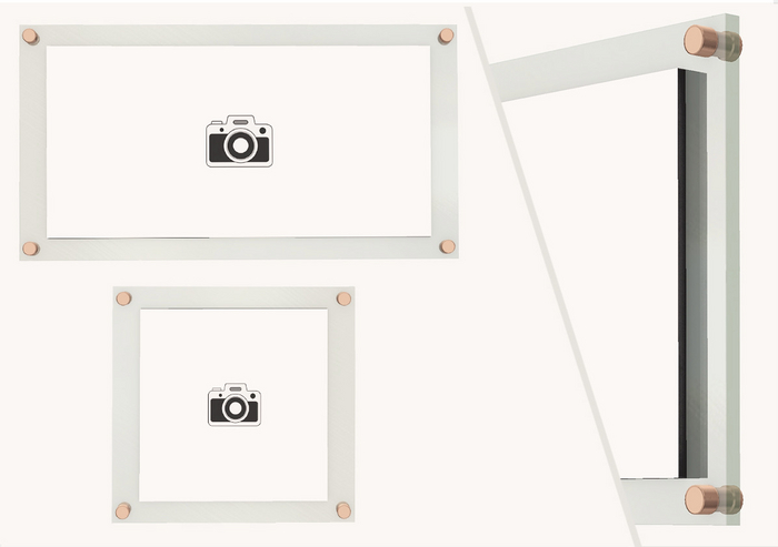 Dahlia - Essential - Glass Display Frames - Copper - 1:1 & 2:1