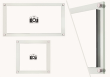 Dahlia - Essential - Glass Display Frames - Silver - 1:1 & 2:1