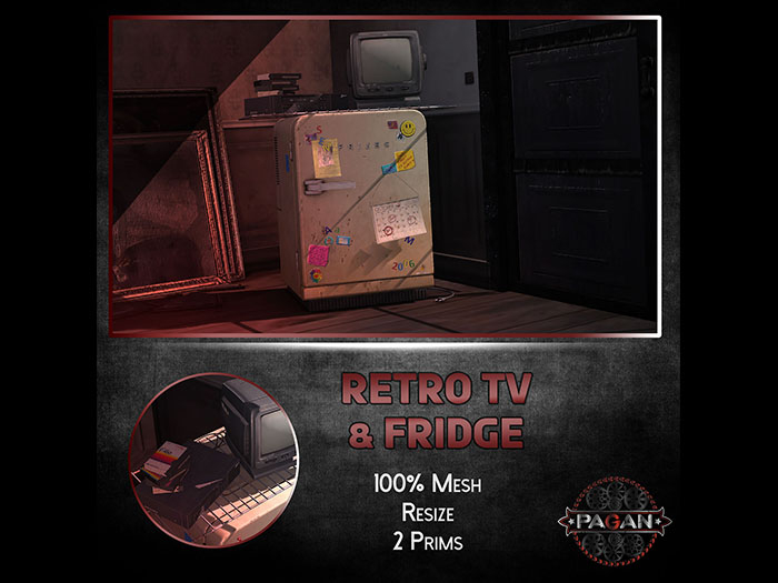 [Pagan]  Retro tv  and old fridge