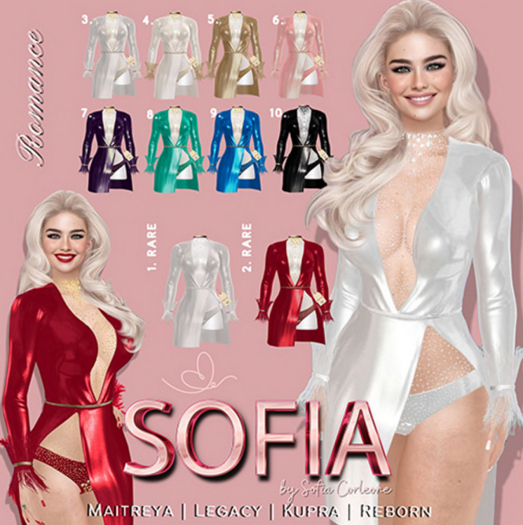 2. SOFIA. Romance Mini Dress Cherry / 2 RARE