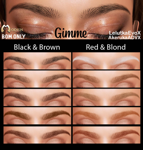 ::Modish:: Gimme Brows (Red&Blond) BOM