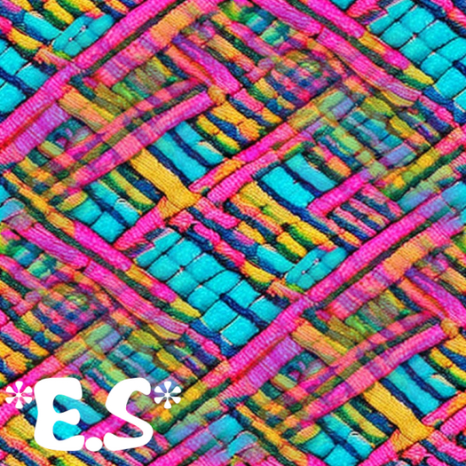 *E.S* Colourful Fabric Texture 4 - Full Perm - Seamless