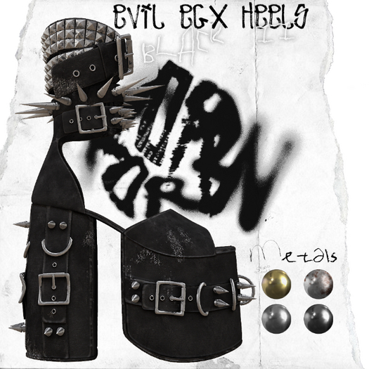 +WORN+ Evil Egx Heels BLACK V2