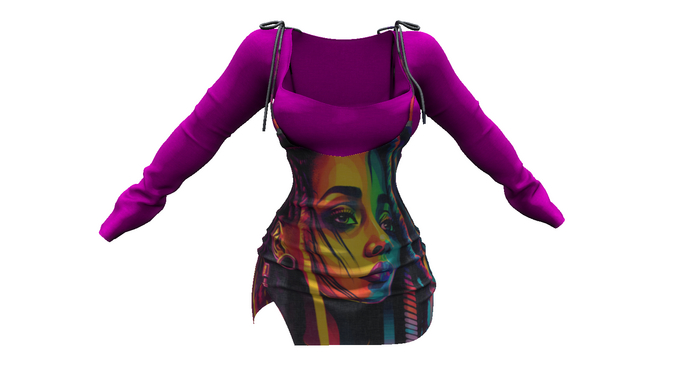 ! ! NB - Painted Dress 2 -  [Unpacker]