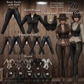 1.Meva Harper Pants Brown Stripes - Lara - Petite - Legacy Classic