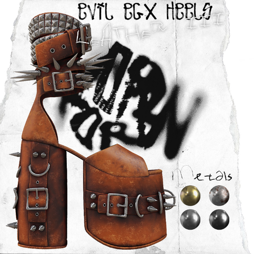 +WORN+ Evil Egx Heels LEATHER V3