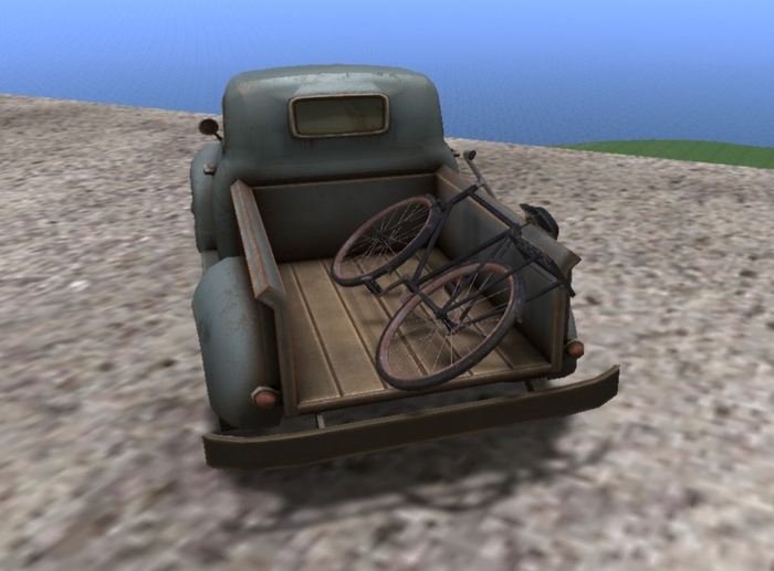 Old pick Up with bike