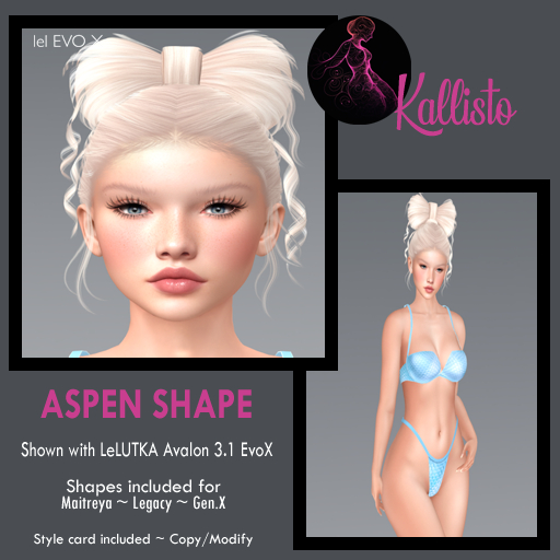 Kallisto ~ Aspen  Shape