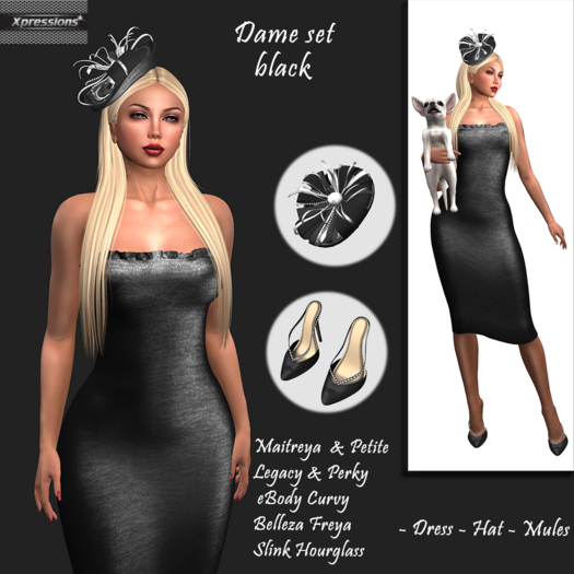 [Xprs] - Dame Set Black