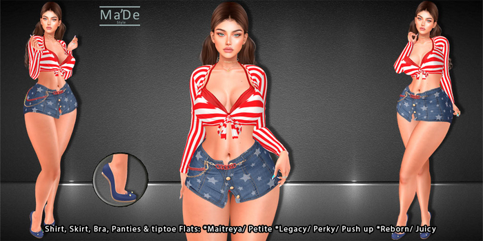[>Ma'De<] ⭐️4th July 2023 Full Outfit⭐️