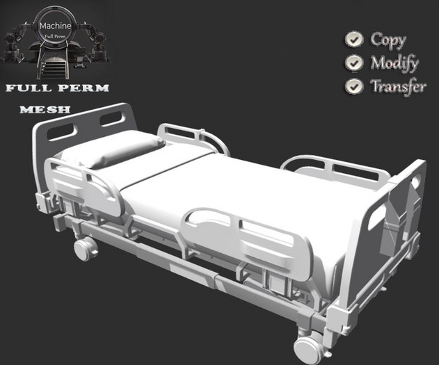 Machine Full Perm Hospital Bed 01