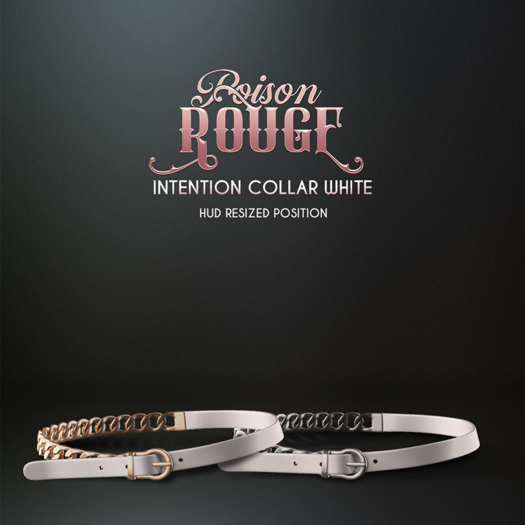 POISON ROUGE Intention Collar White