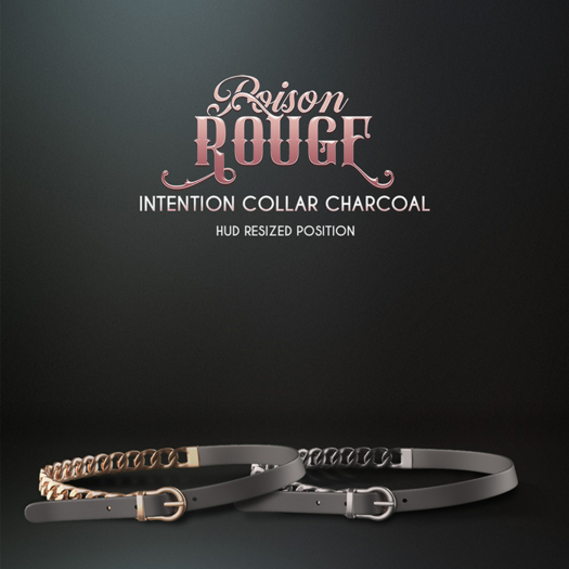 POISON ROUGE Intention Collar Charcoal