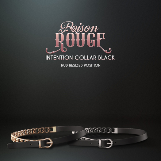 POISON ROUGE Intention Collar Black