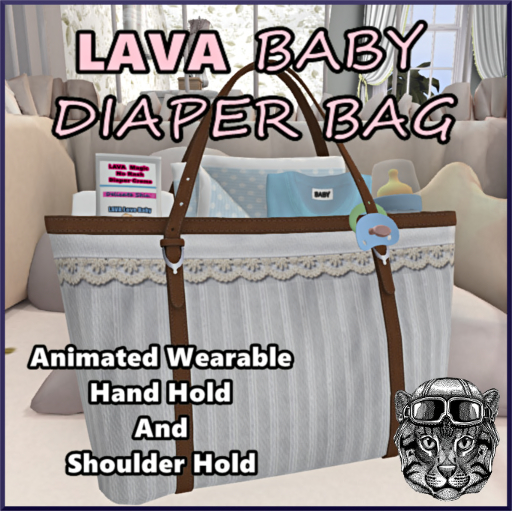 LAVA BABY DIAPER BAG STRIPED BOY