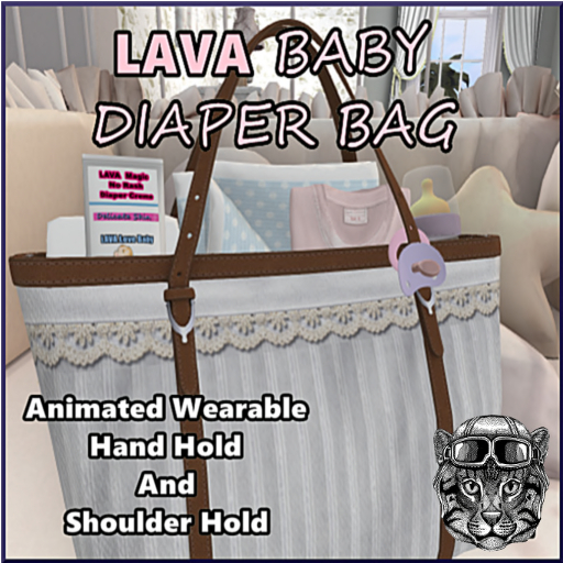 LAVA Baby Diaper Bag Stripespinkblue