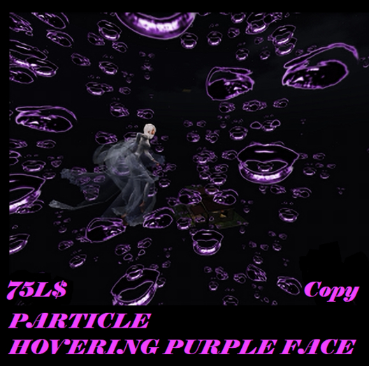 PARTICLE PARTICLE HOVERING PURPLE FACE