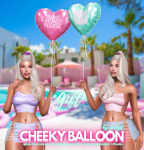 Spoiled - Cheeky Balloon w. Bento Poses Fatpack *GIFT*
