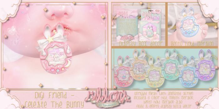 {Ribbons} Digi-Friend; Celeste The Bunny {Box}