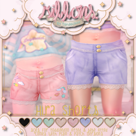 {Ribbons} Hira Shorts - White {Box}