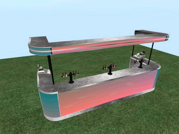 TM Pastel Bar Counter with Taps