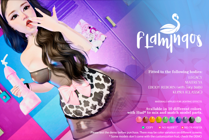 *Flamingos* Amanda Suit - FATPACK