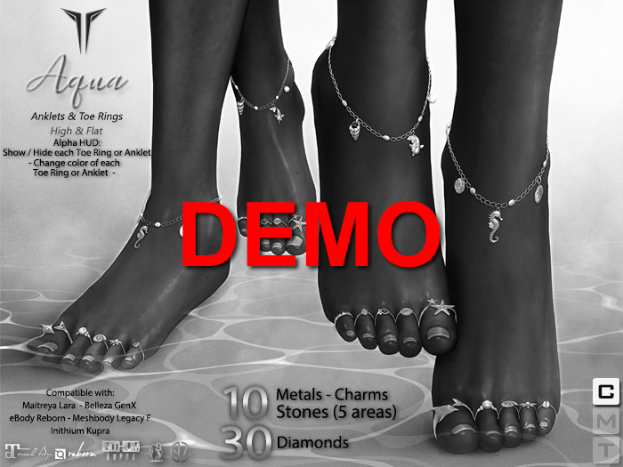 **RE** Aqua Anklets & Toe Rings DEMO