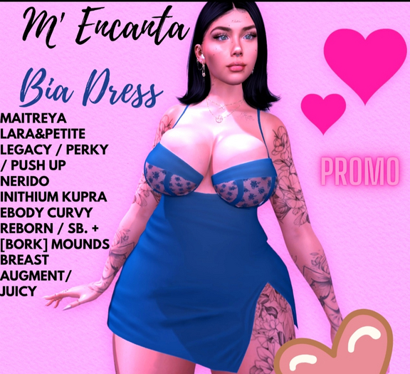~M ENCANTA~ BIA BLUE DRESS PROMO