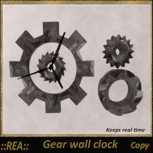 ::REA:: Gear wall clock