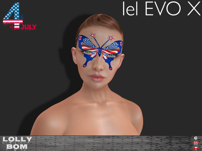 LOLLY's BOM things... [tattoo] 4th of July - Butterfly (Lelutka evoX)