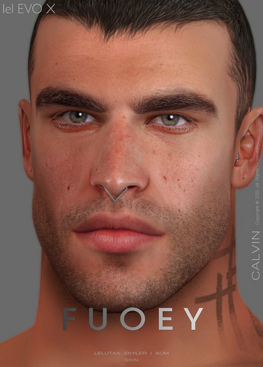 f u o e y .     Calvin Skin Ruddy