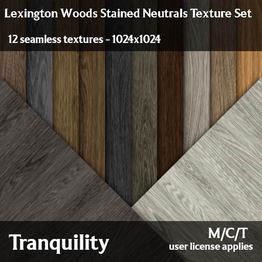 Tranquility - Lexington Woods Stained Neutrals Texture Set