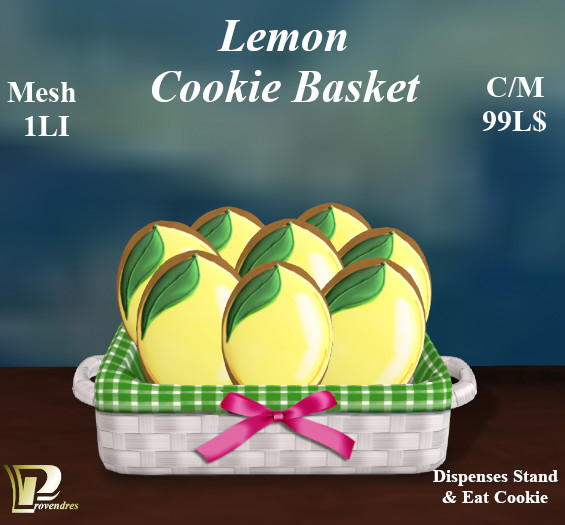 Lemon Cookie Basket, 1LI