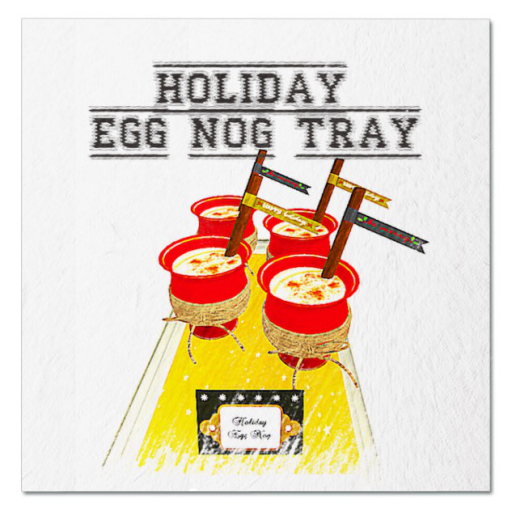 UA [FP-texture] DFS Holiday Egg Nog Tray