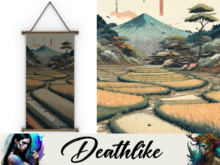 [ Deathlike ] Rice Fields Scroll