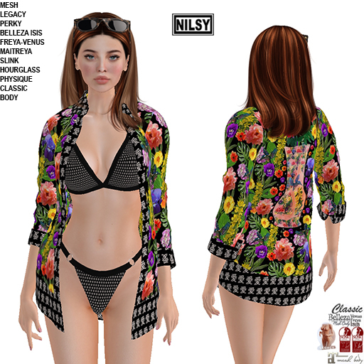 BIKINI AND COVERUP,CL&MESH BODY