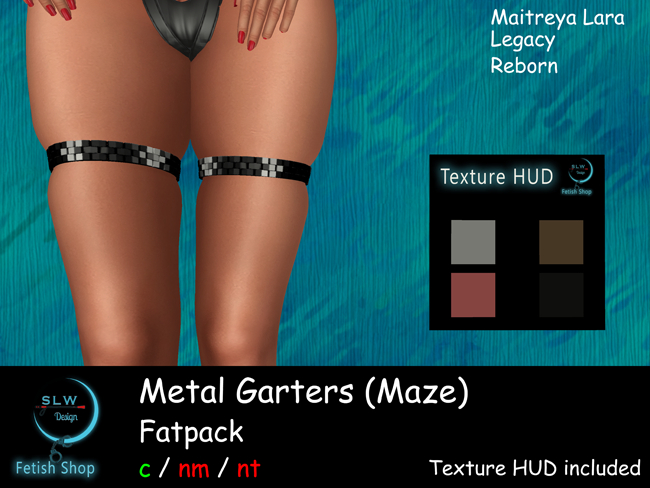 SLW Design - Metal Garters (Maze) Fatpack (add to unpack)