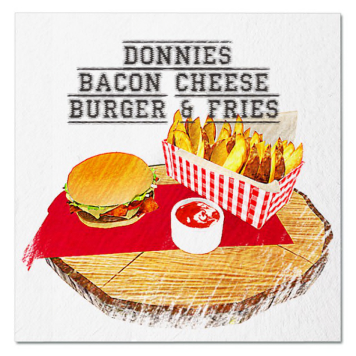 UA [FP-texture] DFS Donnies Bacon Cheese Burger & Fries