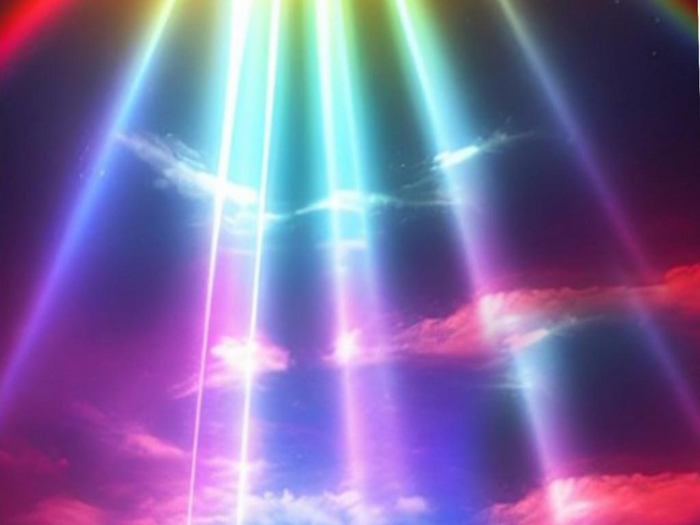 Rainbow Beams Texture