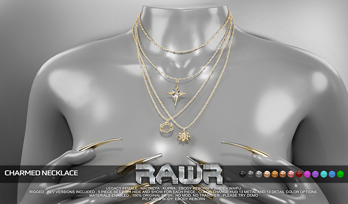 RAWR! Charmed Necklaces DEMO (add me)
