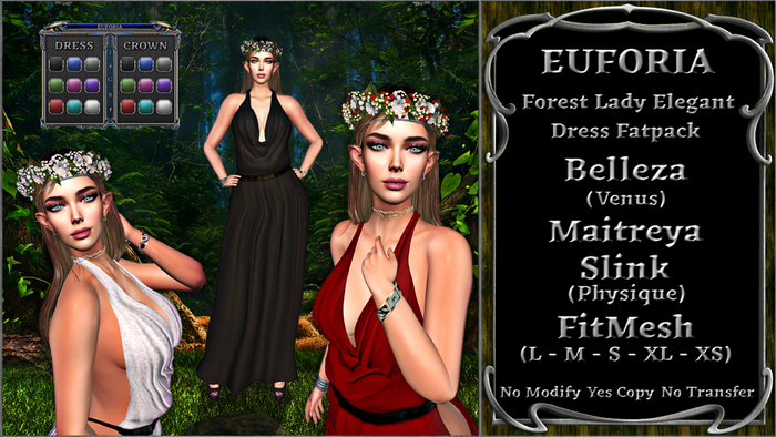 *EUFORIA* Forest Lady Elegant Dress Fatpack