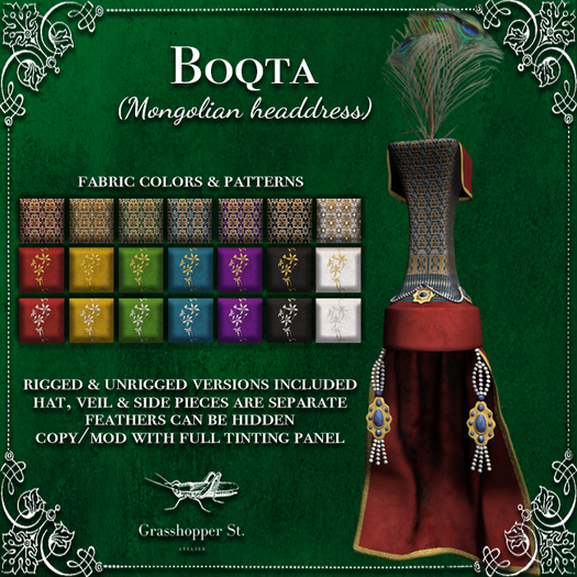 Grasshopper St Boqta Headdress